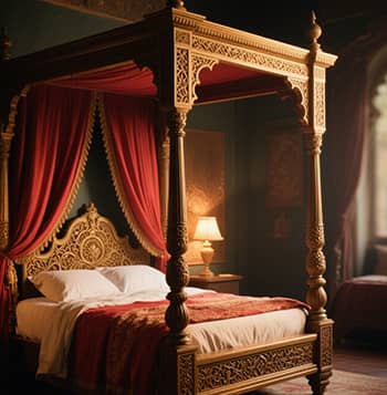 Mughal Night Four-Poster Bed