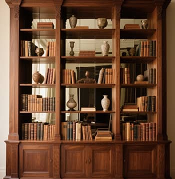 Palace of Wisdom Walnut Bookshelf