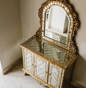 Shah Jahan Mirror Inlaid Sideboard