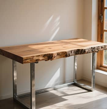 Himalayan Cedar Live-Edge Desk
